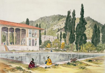 The Palace and Gardens of Ashref, Persia, plate 80 from 
